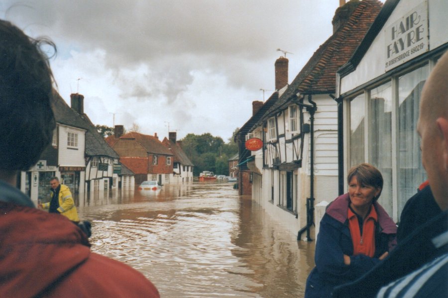 The flooded High Street
